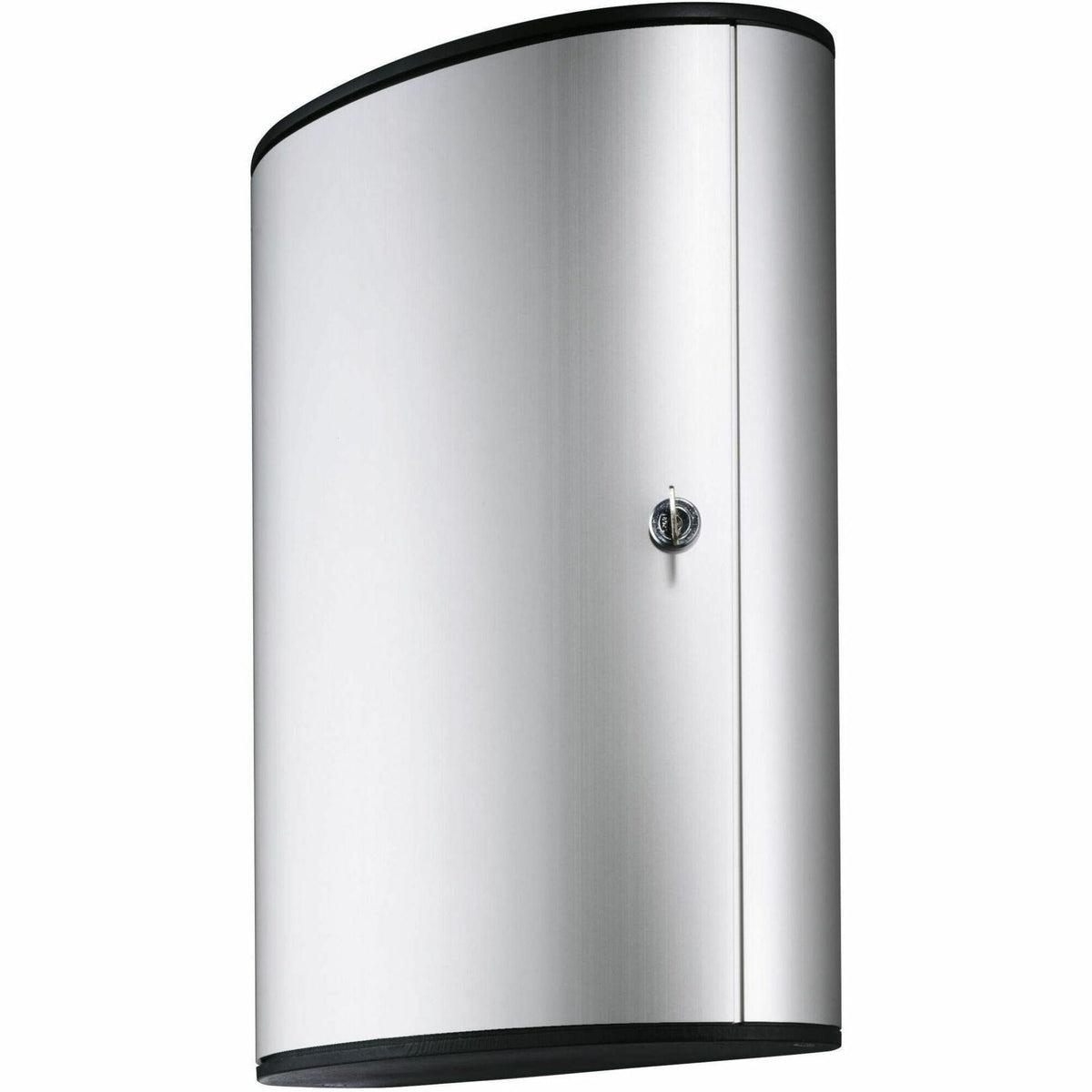 11.9" Width x 4.8" Depth x 15.7" Height - 1 x Door(s) - Security Lock - Silver - Aluminum