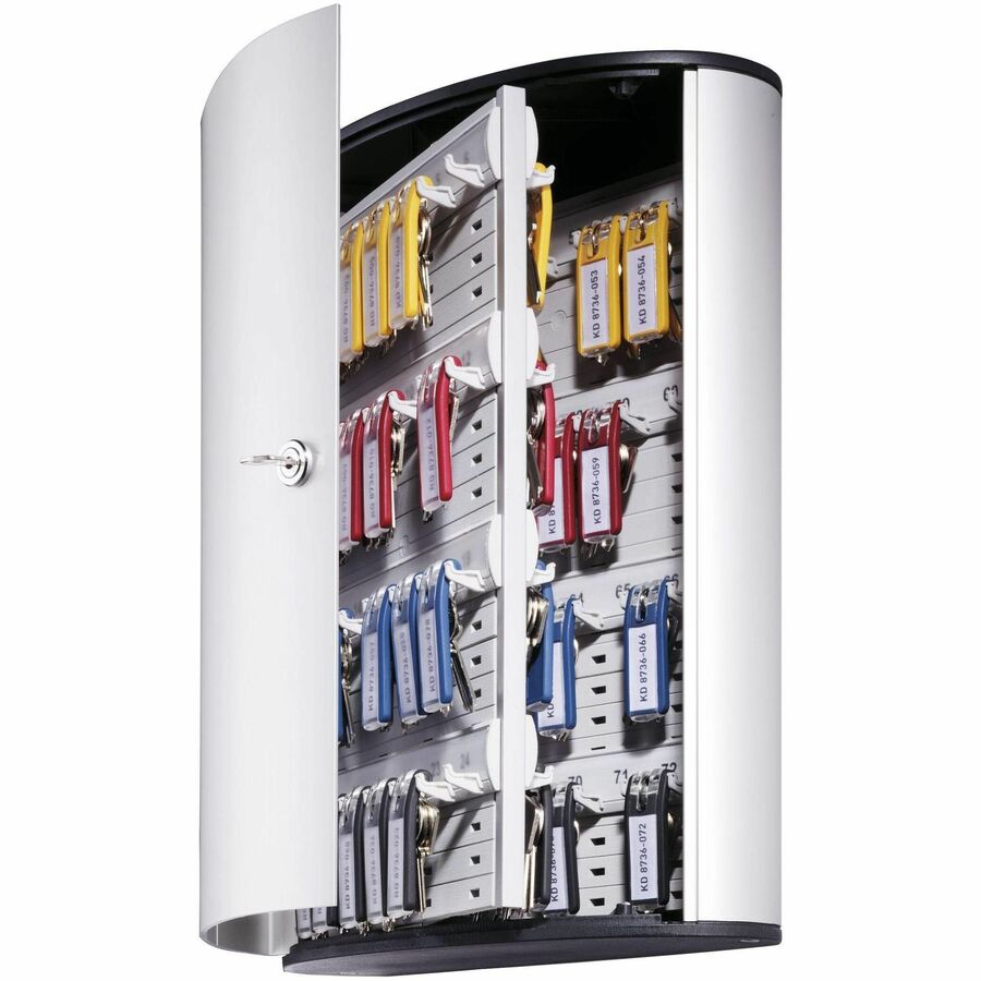 11.9" Width x 4.8" Depth x 15.7" Height - 1 x Door(s) - Security Lock - Silver - Aluminum