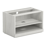 OfficeSource StandUp Standing Desk Open Shelf Cabinet (Top Not Included) - Arcadia White