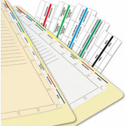 Blank Tab(s) - 7 Hole Punched - White Divider - White Tab(s) - Punched - 400 / Box