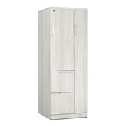 OfficeSource Storage & Wardrobe Cabinets 66"H Wardrobe Unit - Arcadia White