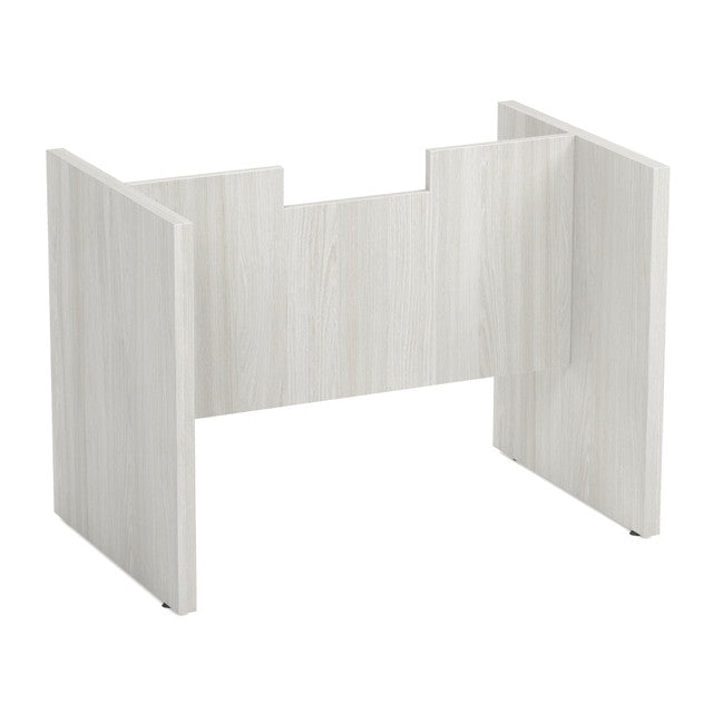 OfficeSource Conference Tables Slab Base with Modesty Panel - Arcadia White