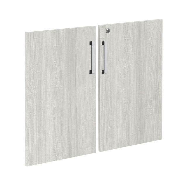 OfficeSource Laminate Bookcase Door Kit - Arcadia White
