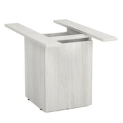 OfficeSource Conference/Multi-Purpose Board Table Cube Base With Access Door - Arcadia White