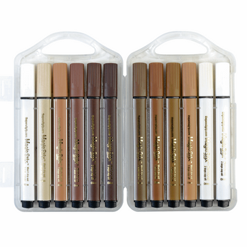 Magic Tri Stix Markers 12 Global Skin Tones
