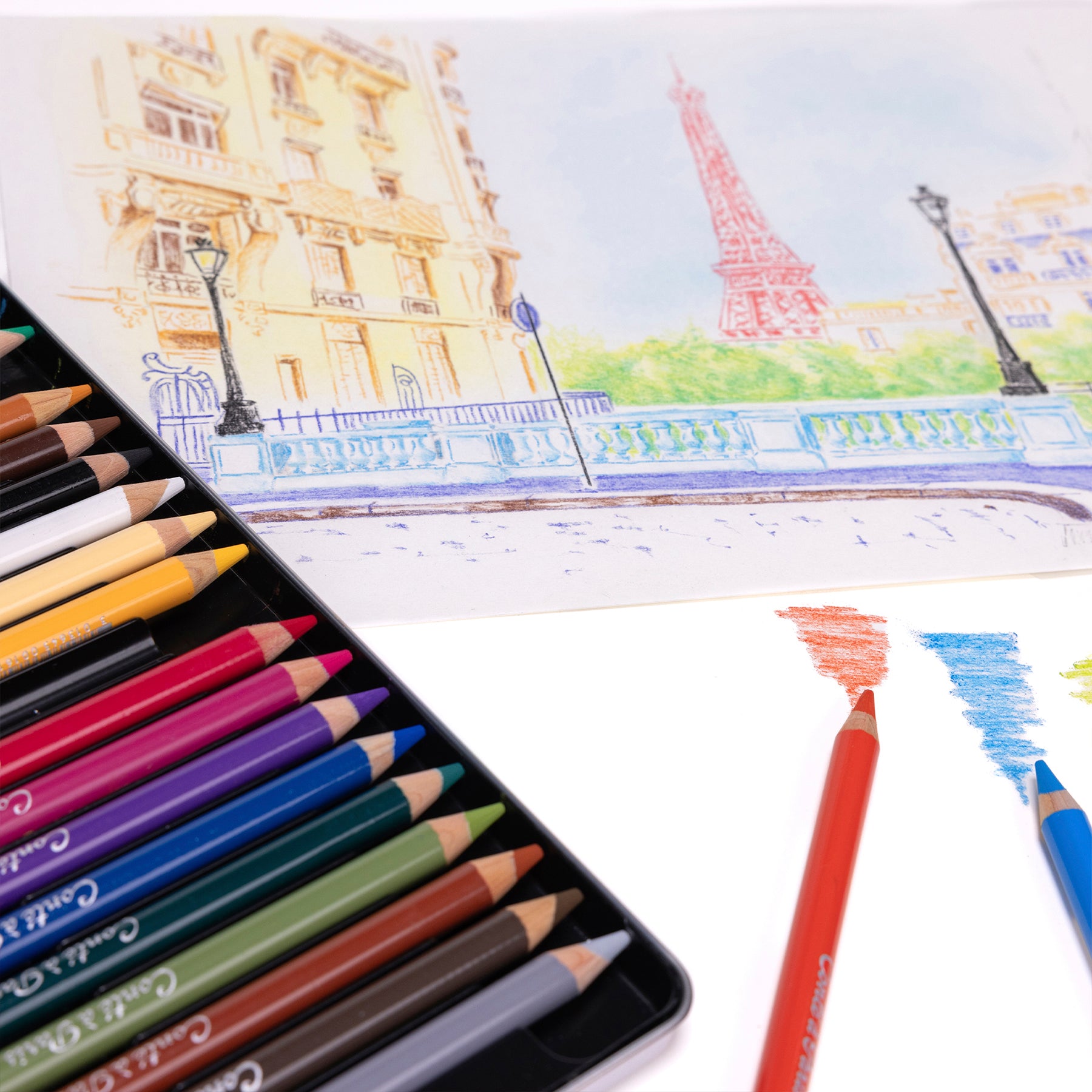 Pastel Pencils, Assorted Tin, Set of 24
