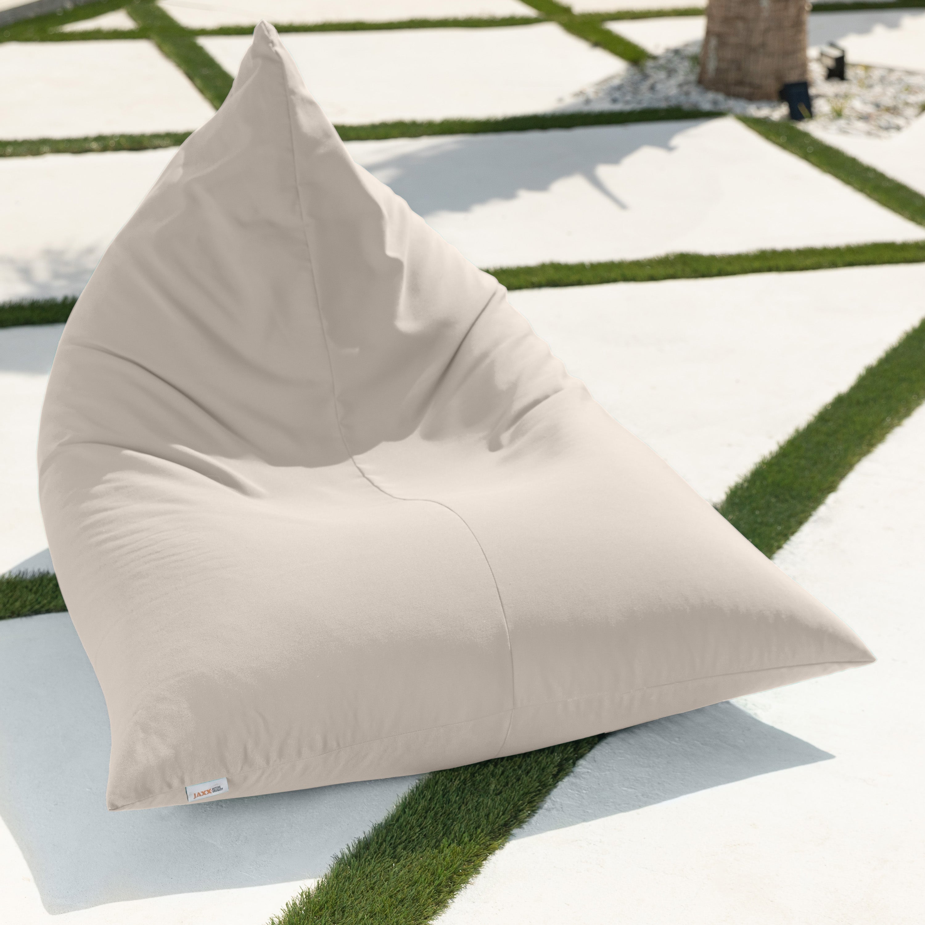Jaxx Twist Outdoor Bean Bag Chair, Pearl