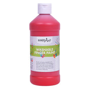 Washable Finger Paint, Red, 16 oz