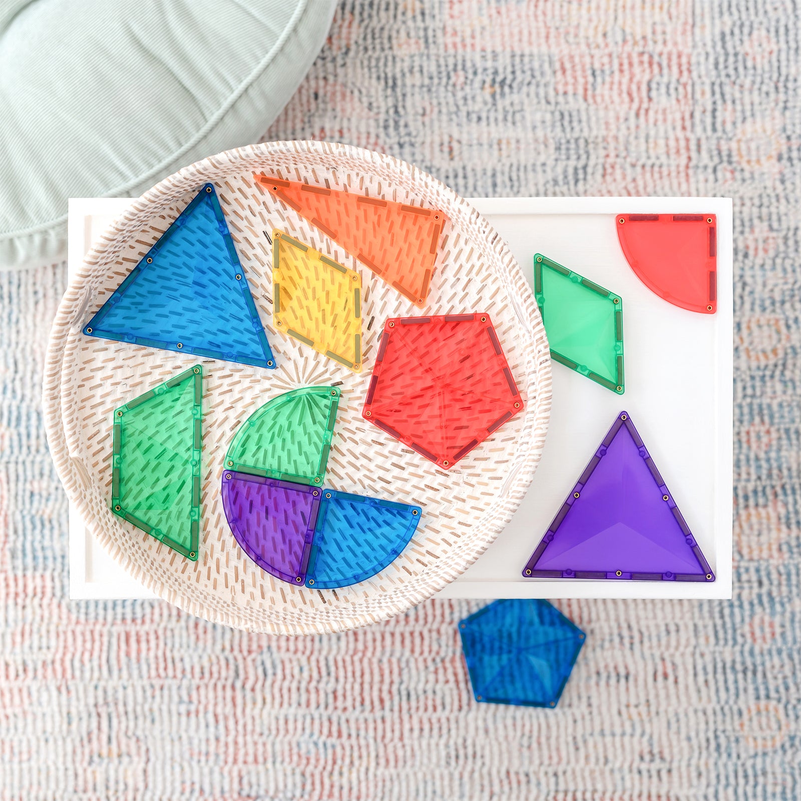 Magnetic Tiles Rainbow Shape Expansion Pack, 36 Pieces