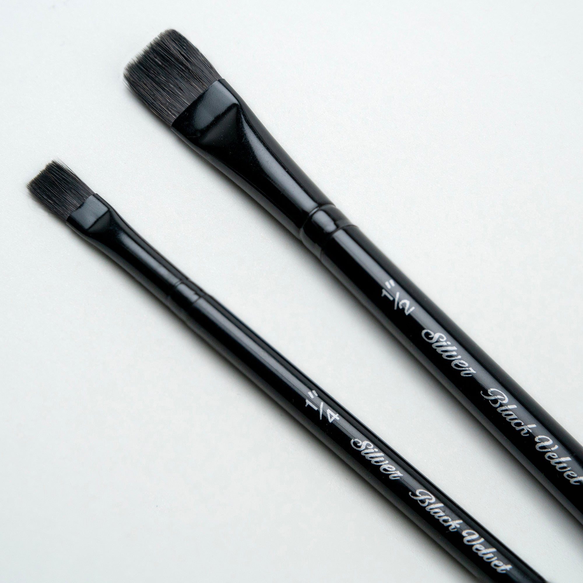 Black Velvet Square Wash Brushes, Set of 2