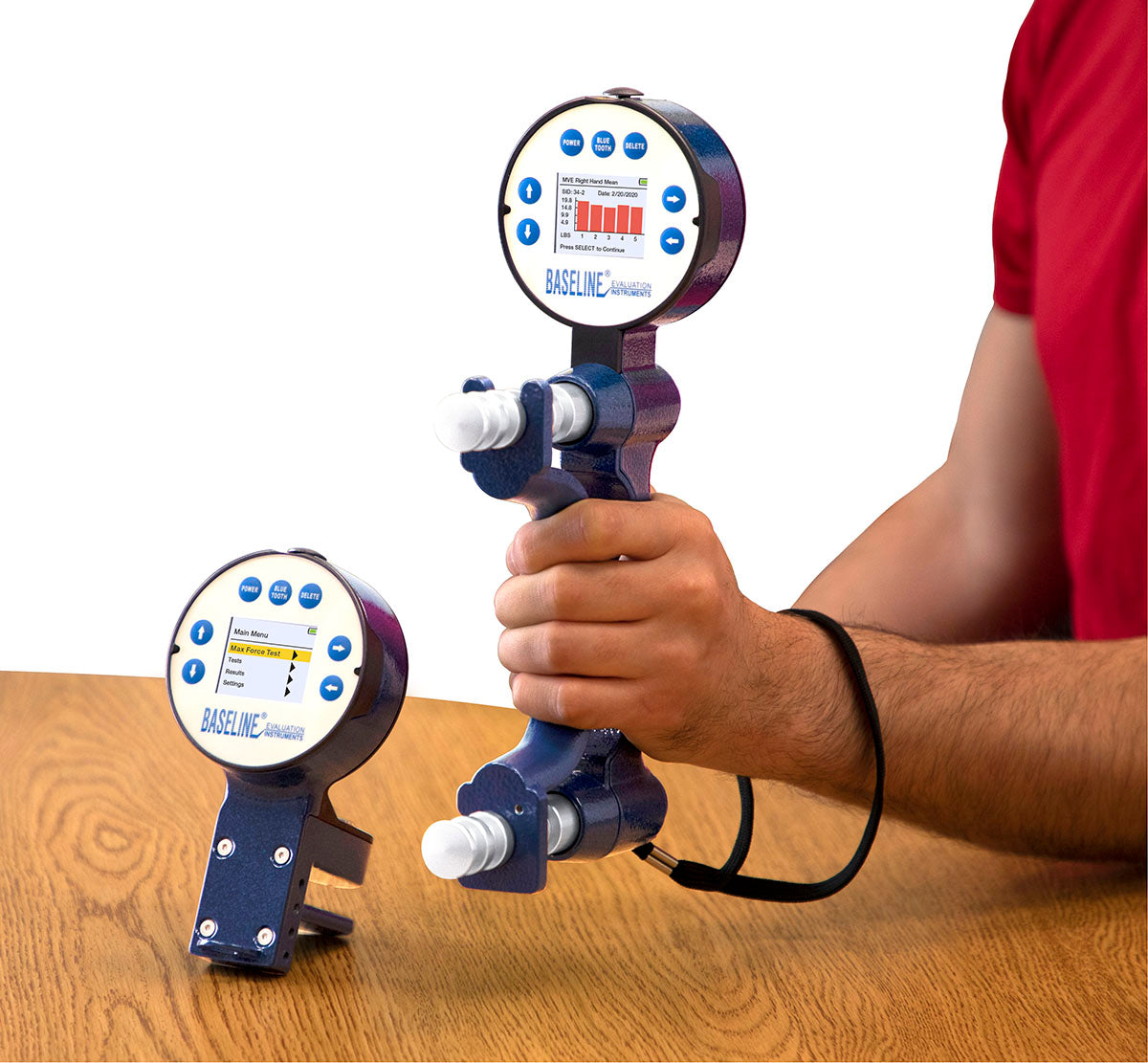 Baseline, BIMS Digital 5-Position Dynamometer, 3-Piece Hand Evaluation Set, Deluxe Model