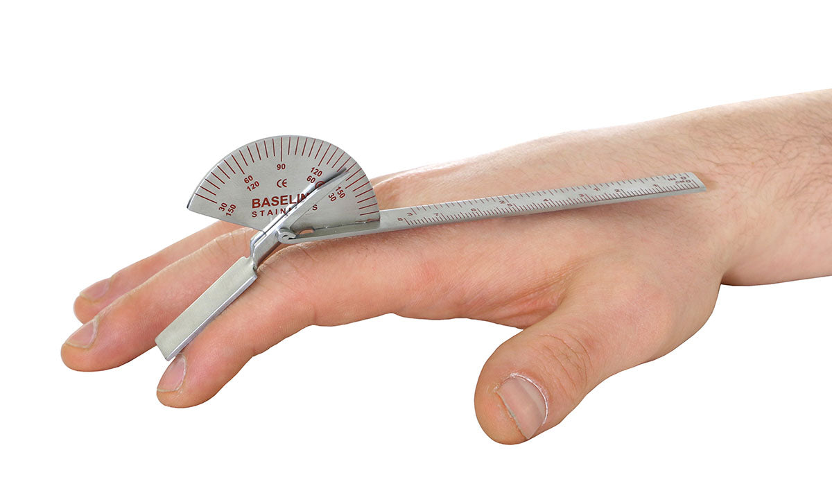 Baseline Finger Goniometer - Metal - Standard - 6 inch