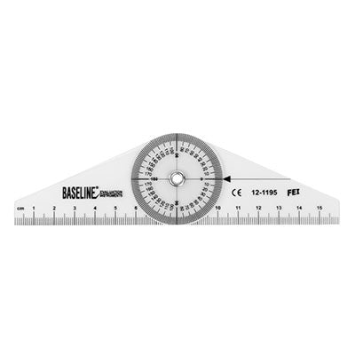 Baseline Angled Plastic Goniometer, 16 cm