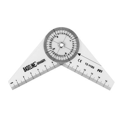 Baseline Angled Plastic Goniometer, 16 cm