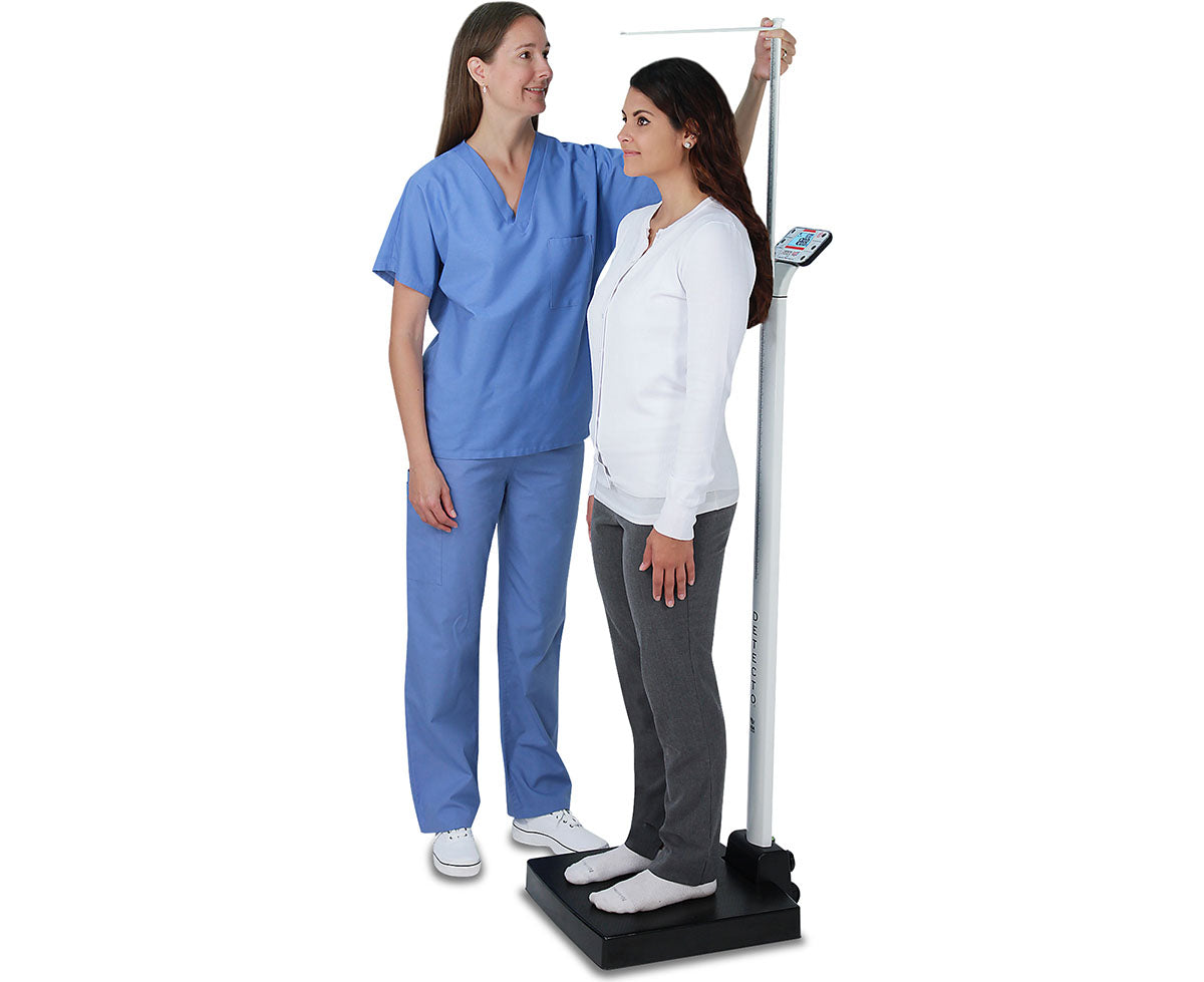 Detecto Apex Digital Clinical Scale w/Mechanical Height Rod (600 lb)
