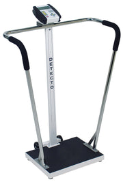 Detecto, 6855 Bariatric Scale, Digital, 600 lb x .2 lb / 270 kg x .1 kg, 18" x 14" Platform, AC Adapter