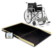 Detecto, Floor Scale, 4' x 4', 1000 Lb Capacity, Ramp, MV1 Indicator, AC Adapter