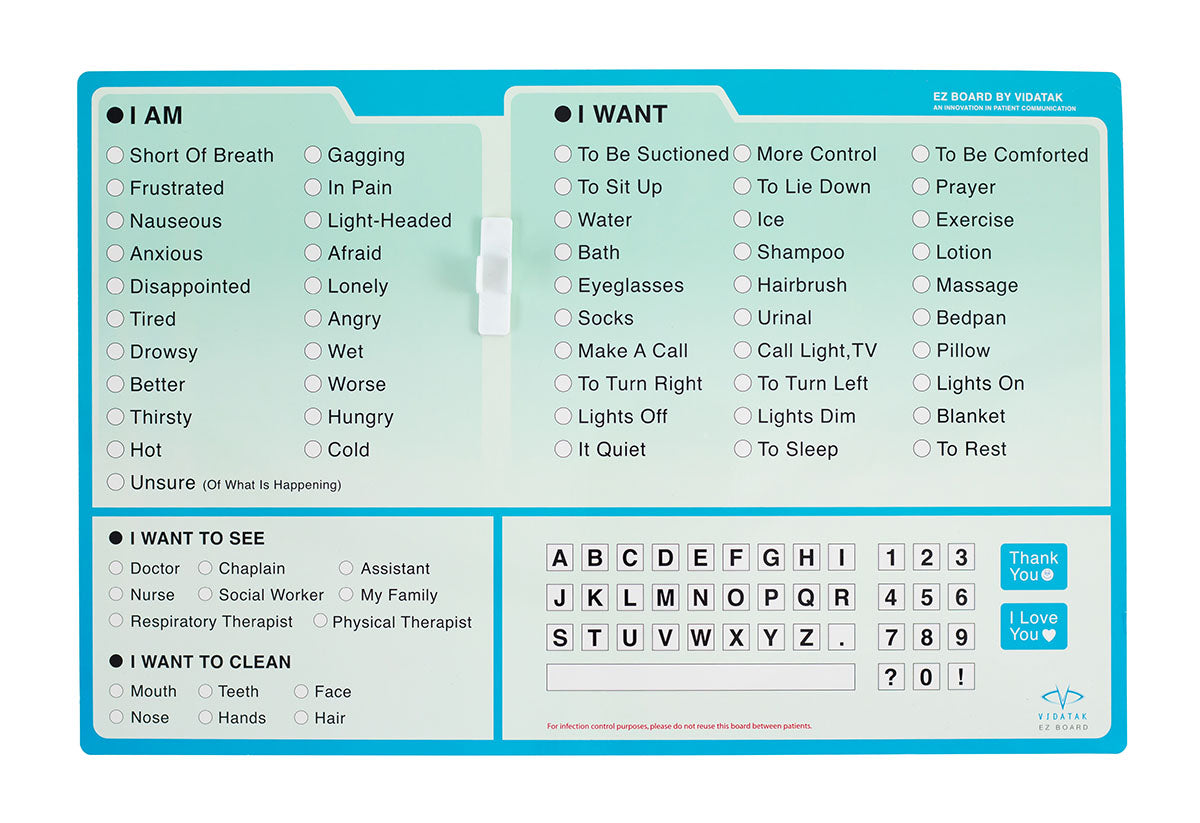 EZ Communication Board, English Word Board