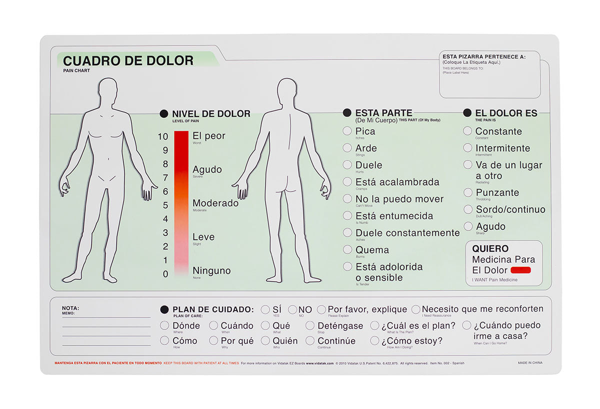 EZ Communication Board, Spanish Word Board