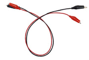 Connector Cord 12" length Alligator/Alligator, One each red & black.