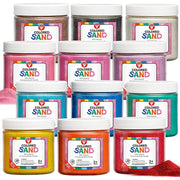 Colored Sand - 12 asst'd colors , 6 oz each