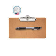 Receipt Clipboard, Side Clip, With Zebra Pens, 12 pk