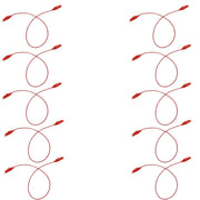 Connector Cord, 12", Alligator to Alligator, Red, Pack of 10