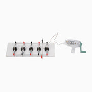 Lamp Board with 5 lamps and Hand Crank Generator.