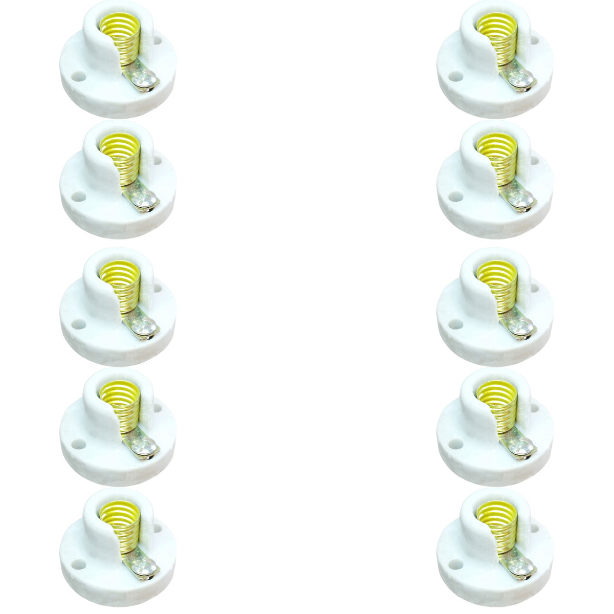 Lamp Receptacle Porcelain Mini, Pack of 10