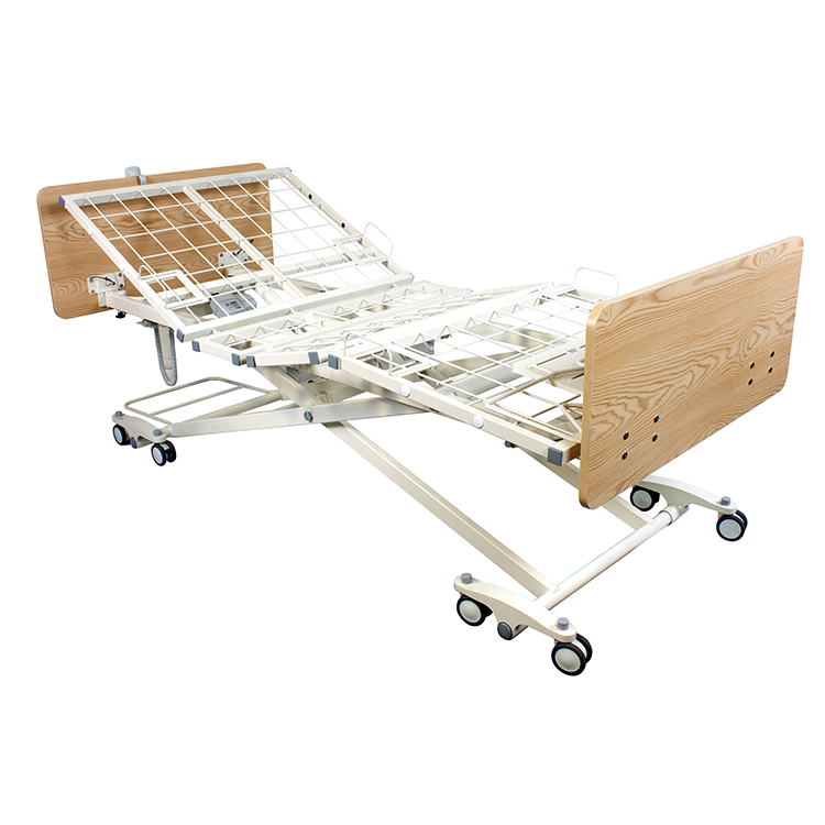 D200 LTC 3 Function Low Bed - Wood Boards - Light Oak with Composite Swing Rail, 1 Piece per Case (Image for Reference Only – May Not Reflect Exact Components)