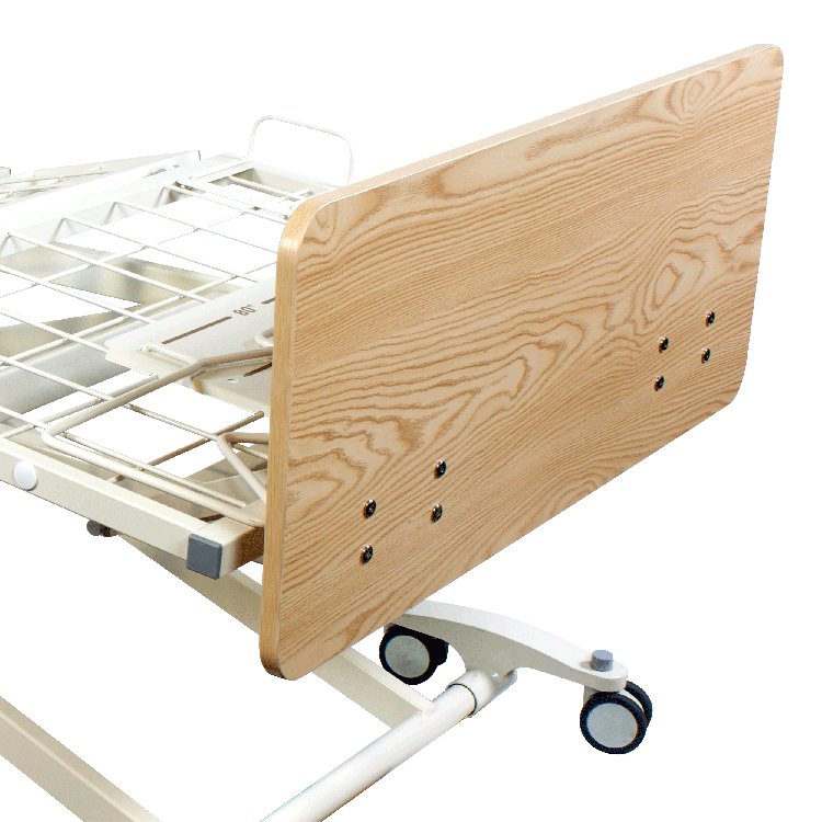D200 LTC 3 Function Low Bed - Wood Boards - Light Oak with Metal Rail, 1 Piece per Case (Image for Reference Only – May Not Reflect Exact Components)