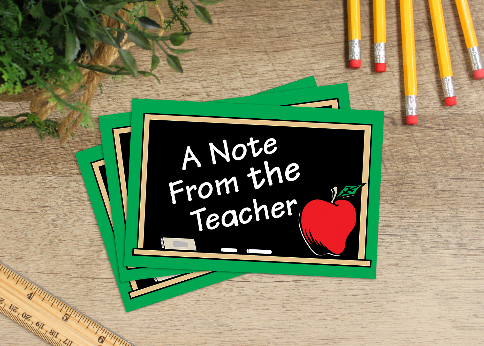 A Note From the Teacher Postcards