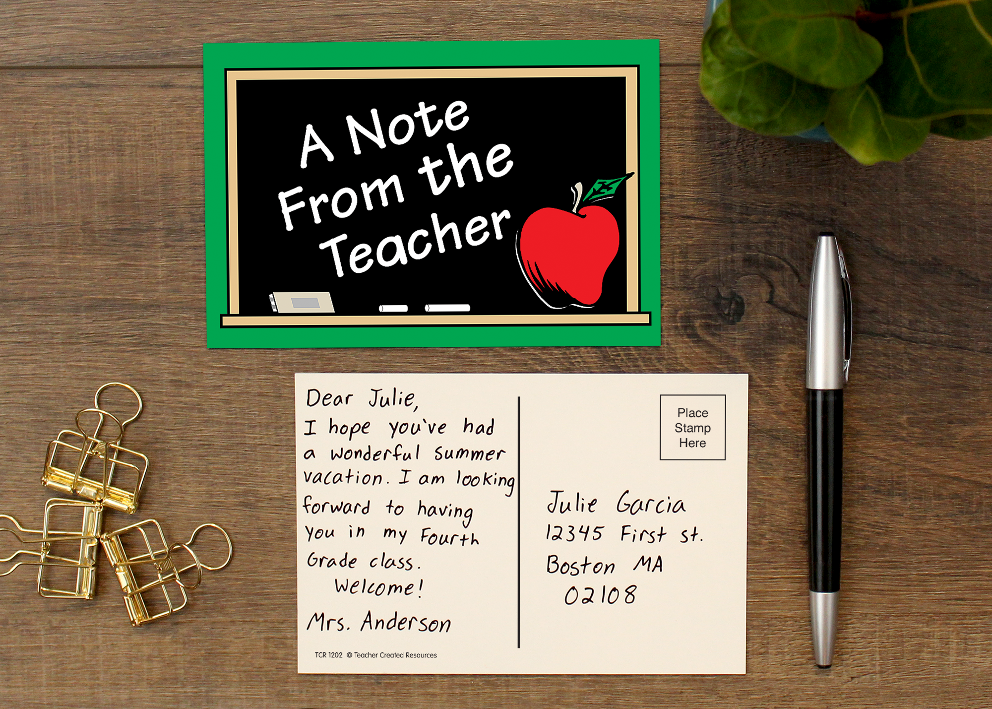 A Note From the Teacher Postcards