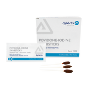 Povidone Iodine Swabsticks, 3 Swabsticks per Packet - 25 packets per Box/10 Boxes per Case