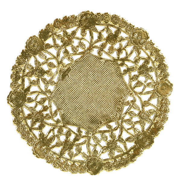 Doilies - Round 12 ct., 6" Gold