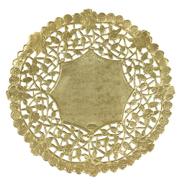 Doilies - Round 12 ct., 4" Gold