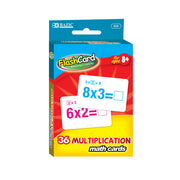 BAZIC Multiplication Flash Cards  Numbers Math Flashcards (36/Pack)  1-Pack