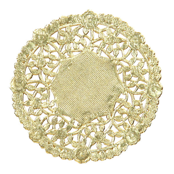 Doilies - Round 12 ct., 12" Gold