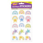 Rainbows & Stars Large superShapes Stickers, 120 Count