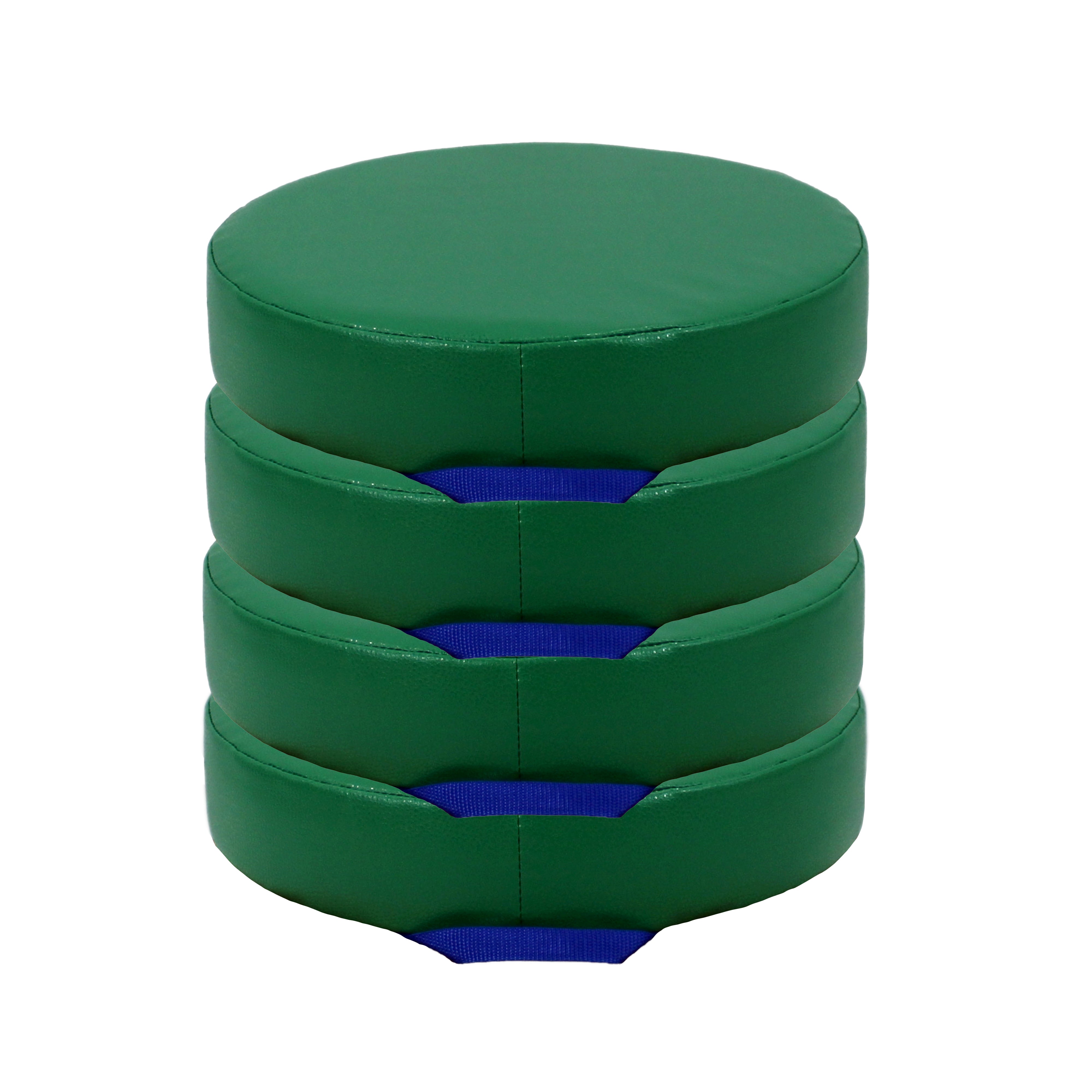 Cushion 15in Round 3in H 4pk / Green