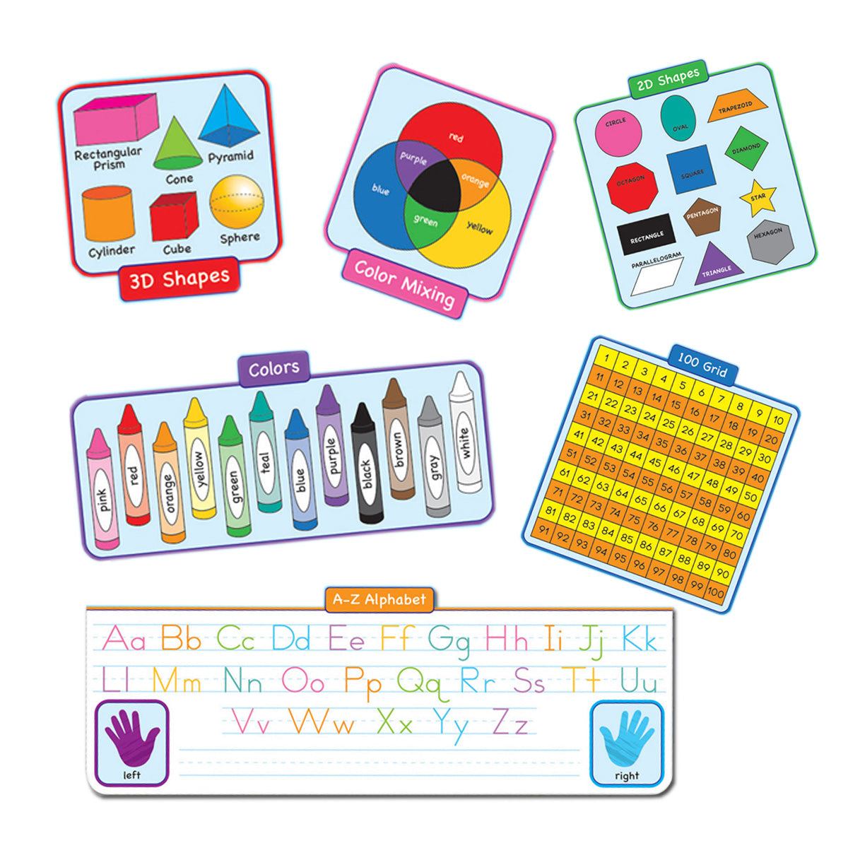 Smart Poly® Educational Activity Busy Board, Dry Erase with Marker, 10-3/4" x 10-3/4", Educational Basics Combination