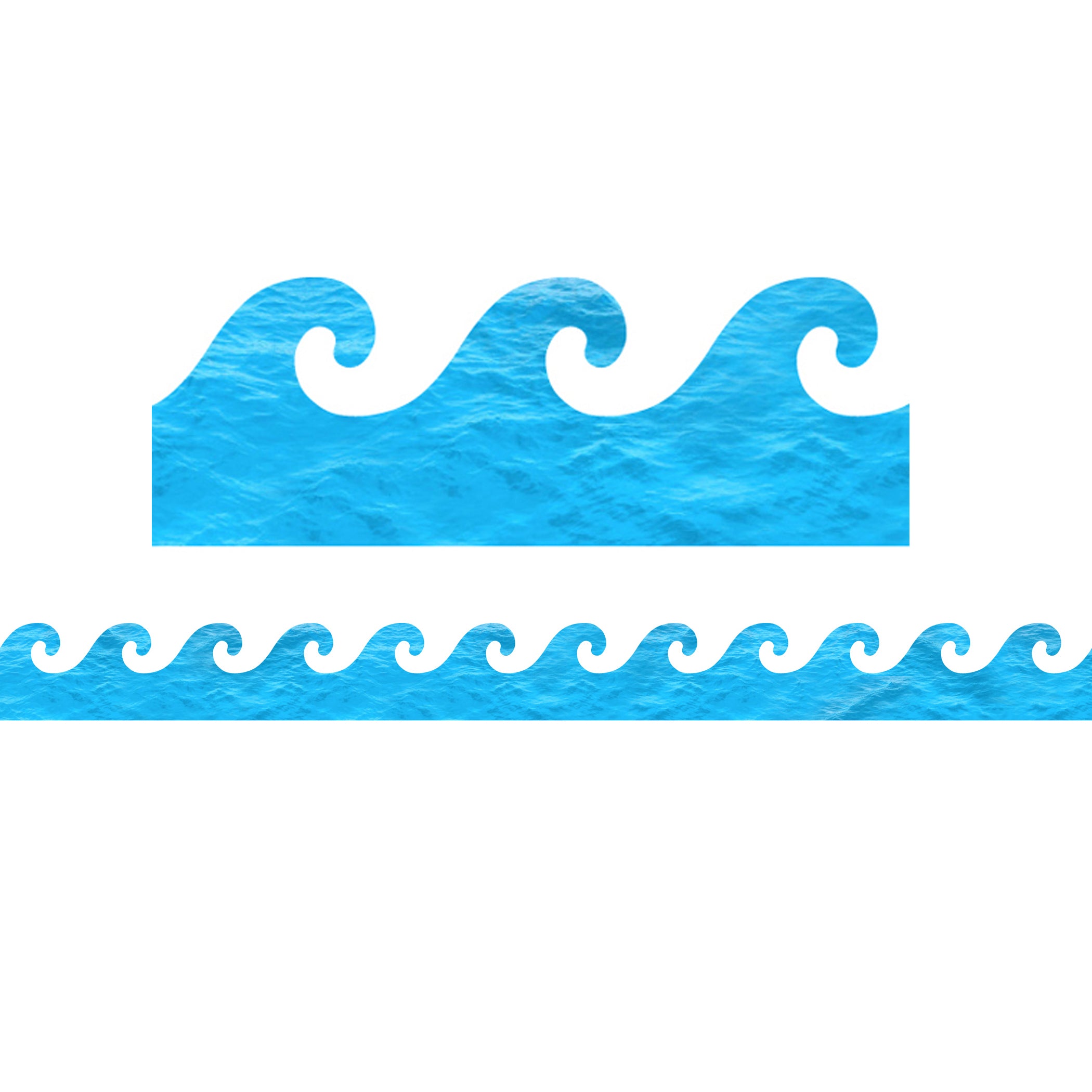 Border - 12 Strips Ea. 3"x36" - Ocean Waves Die-Cut