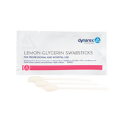 Lemon-Glycerin Swabsticks, 3 Swabsticks per Packet - 25 packets per Box/10 Boxes per Case