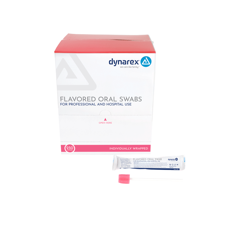 Oral Swabsticks, Flavored w/ Dentifrice - 250 pcs per Box/4 Boxes per Case