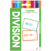 BAZIC Division Flash Cards  Numbers EMath Flashcards (36/Pack)  1-Pack