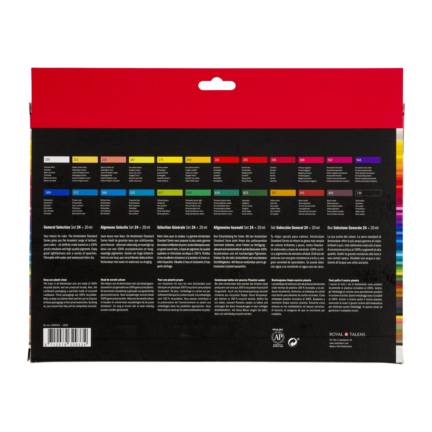 Standard Acrylic General Set, 24 x 20mL