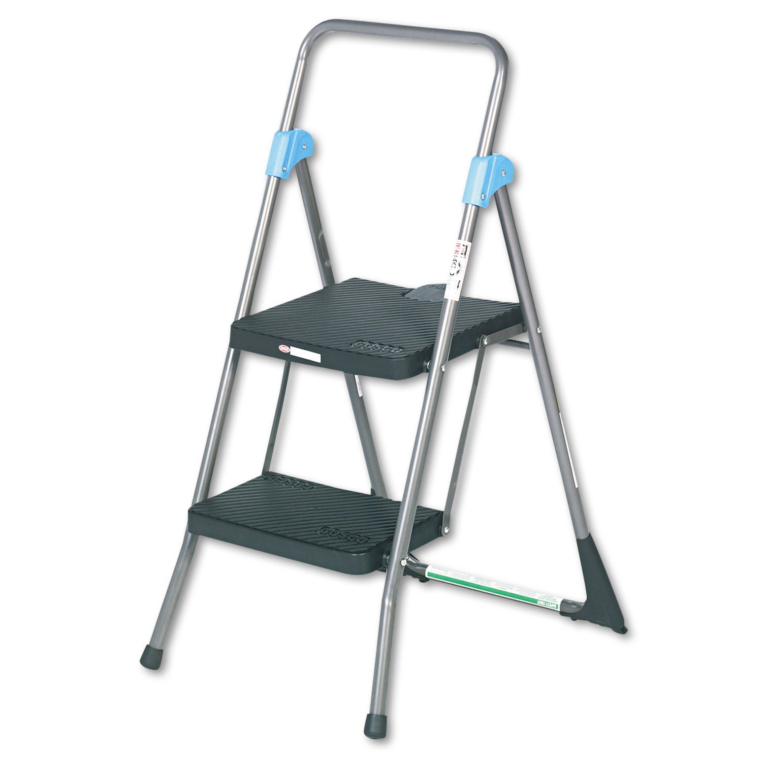 2 Step - 300 lb Load Capacity - 22.5" Width x 24.8" Depth x 39.5" Height - Gray