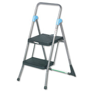 2 Step - 300 lb Load Capacity - 22.5" Width x 24.8" Depth x 39.5" Height - Gray