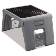 Cramer 1-Up™ Nonslip Folding Step Stool - 250 lb Load Capacity - 14" Width x 11.5" Depth x 9.5" Height - Gray