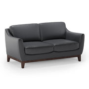 OfficeSource Harper Loveseat - Black PU Leather